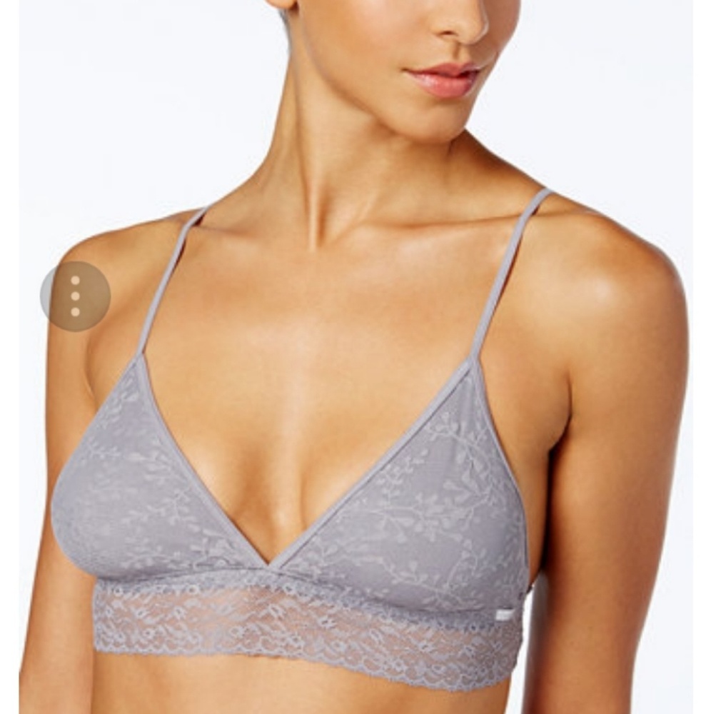 Calvin Klein Grey Lace Bralette